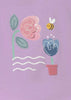 Lilac Bee to Flowers Top