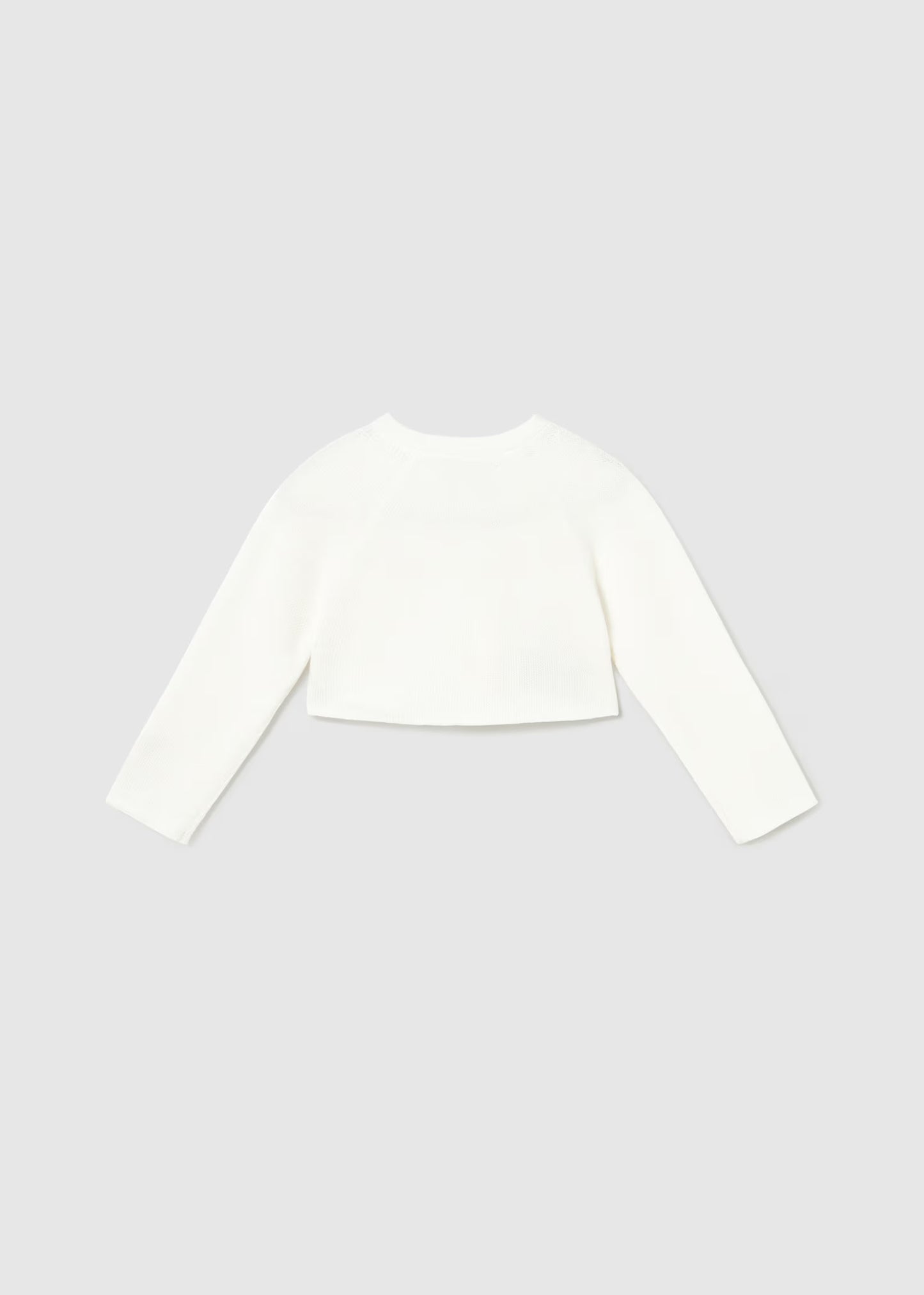 White Cropped Cardigan