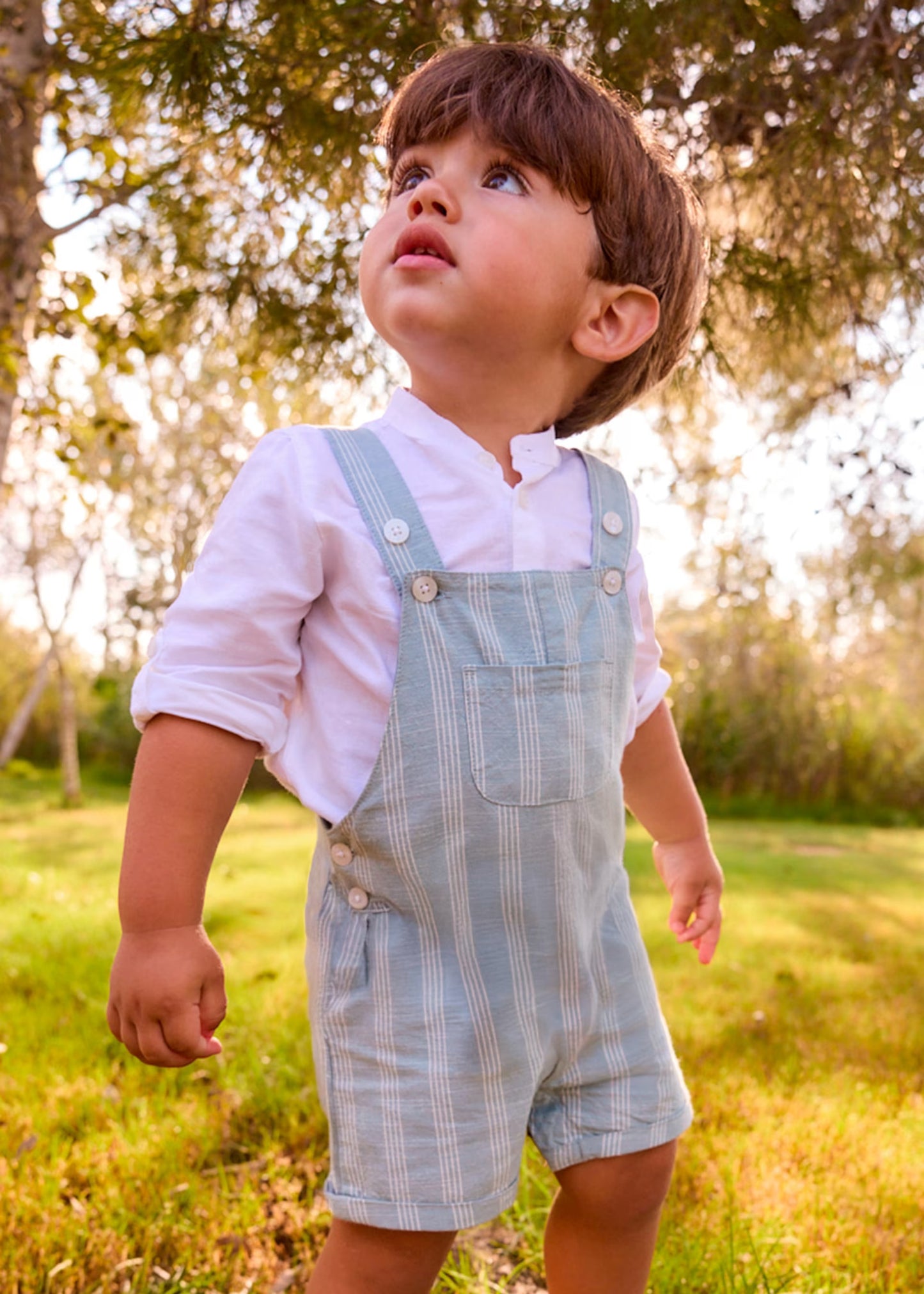 Light Blue Stripe Overalls