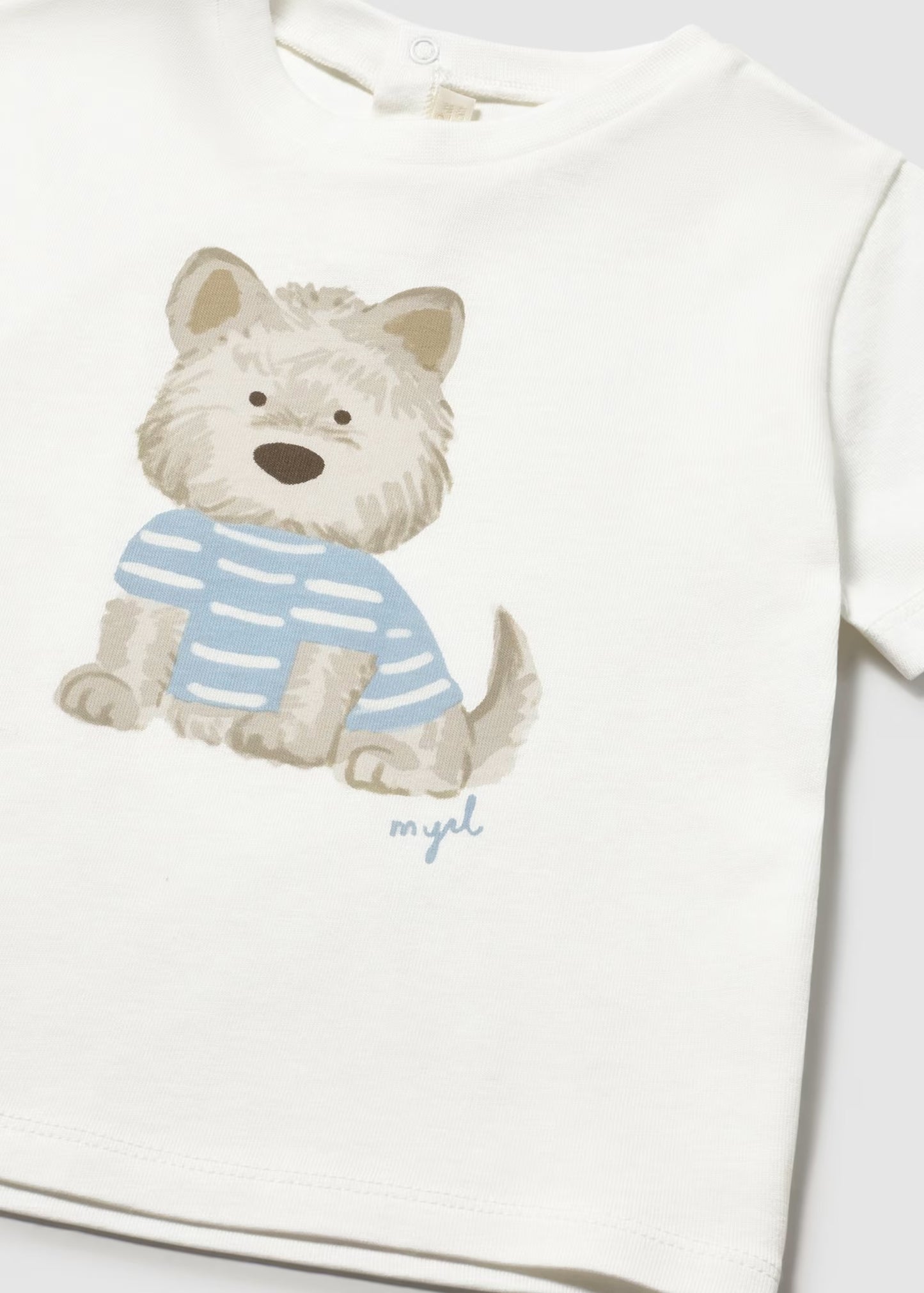 Light Blue Pup Tee