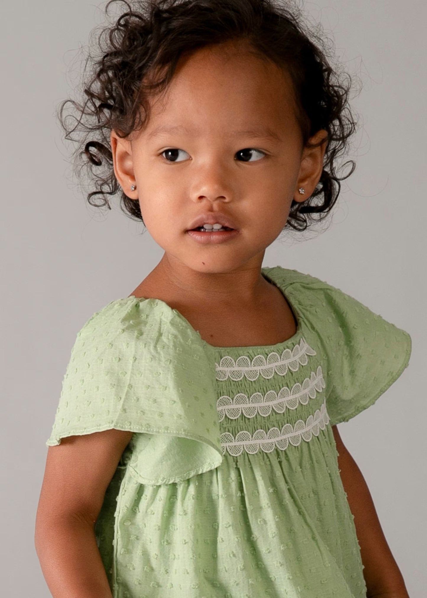 Basil Swiss Dot Dress