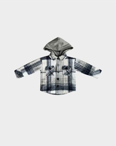 BABY SPROUTS BOYS Outerwear HOODED SHACKET Outerwear BABY SPROUTS 