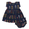 Navy Field Floral Marie Dress Set