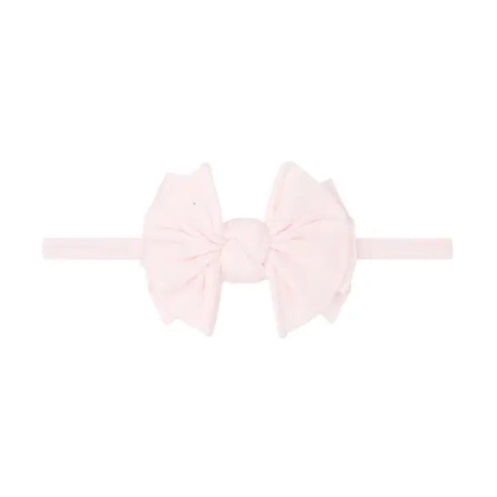 Pink headband with a bow 