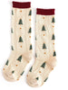 Tree Farm Scallop Knee High Socks
