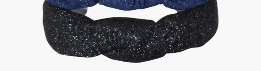 Black Glitter Sweater Headband 110 ACCESSORIES CHILD Bows Arts 