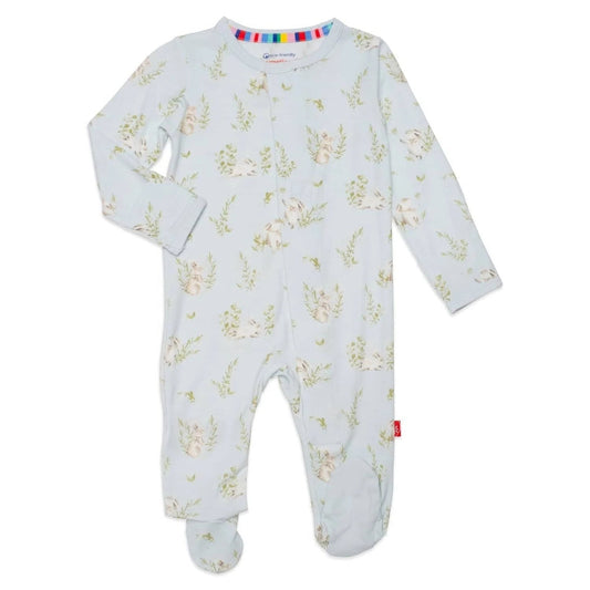 Blue Bunny Field Magnetic Footie 130 BABY BOYS/NEUTRAL APPAREL Magnetic Me NB 