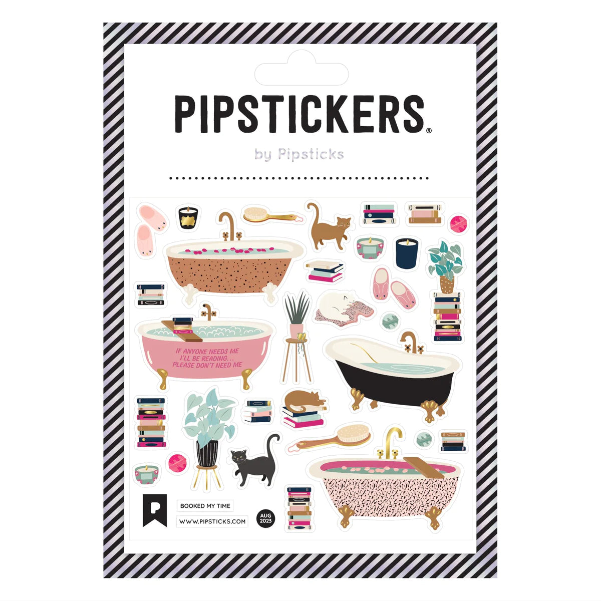 Booked My Time Sticker Sheet 196 TOYS CHILD Pipsticks 