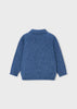 Indigo Marled Polo Sweater