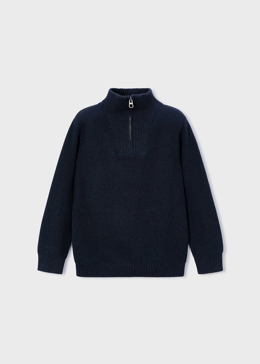 Navy 1/4 Zip Sweater