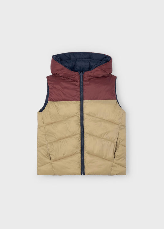 Navy/Camel/Maroon Reversible Vest
