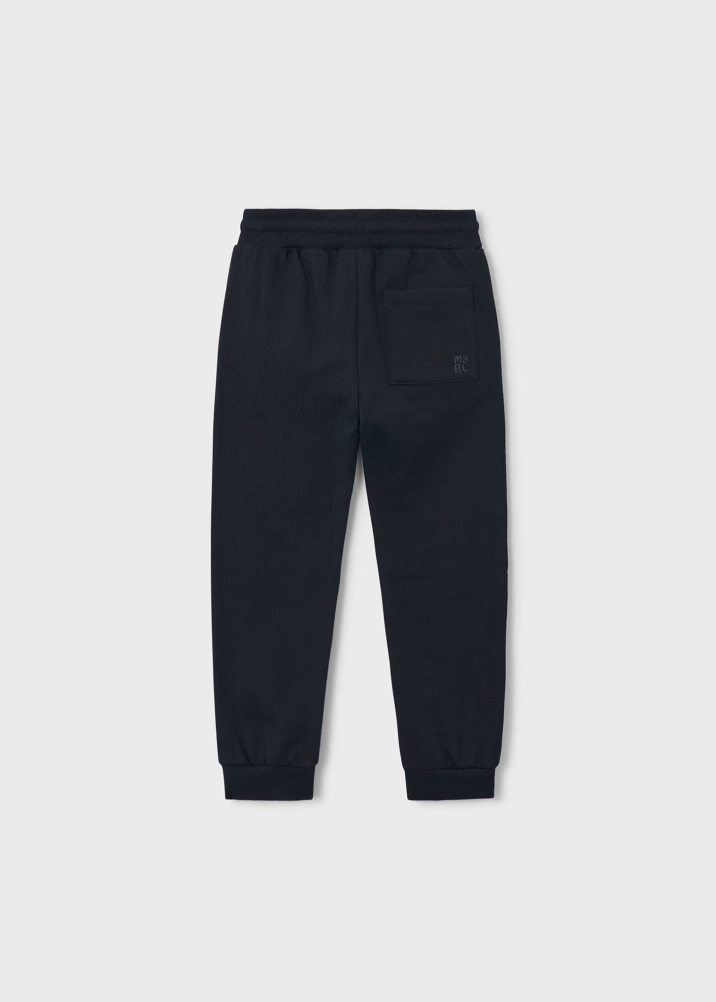 Black Solid Sweatpants