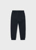 Black Solid Sweatpants