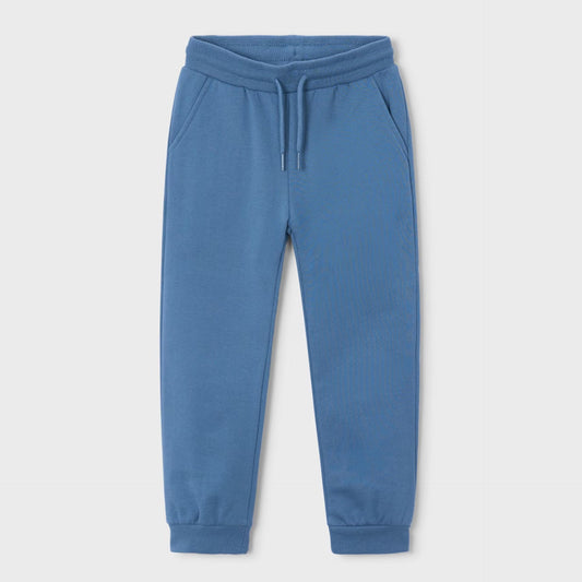 Blue sweatpants on a white background