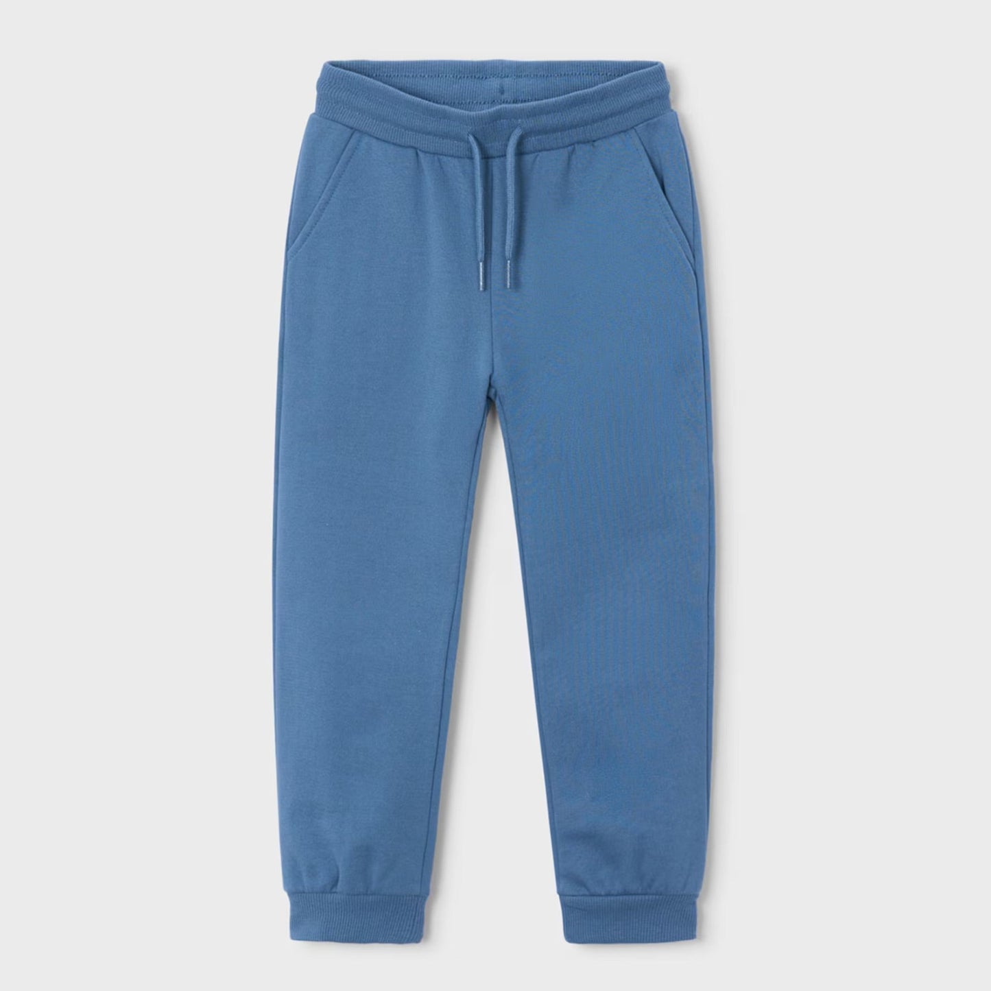 Blue sweatpants on a white background