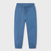Blue sweatpants on a white background