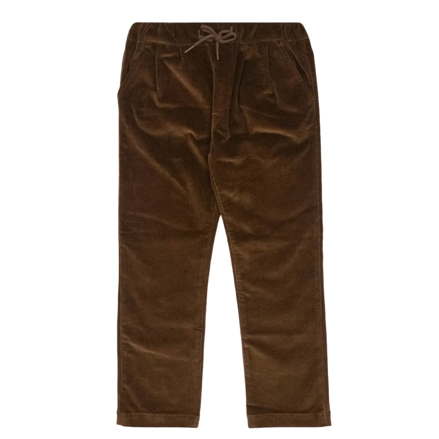 Boys brown corduroy club pant with drawstring waist