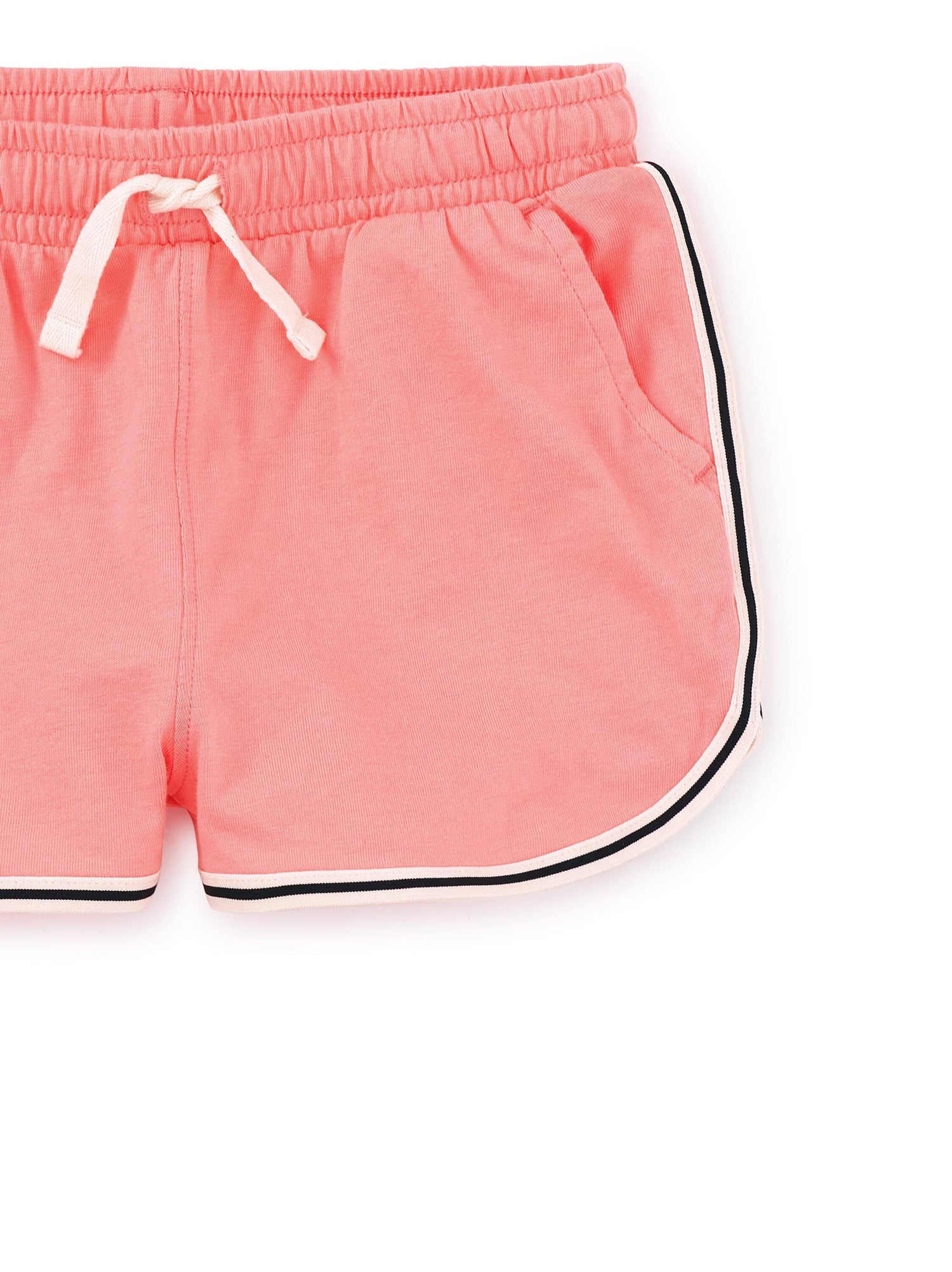 Bubblegum Side-Stripe Track Shorts 150 GIRLS APPAREL 2-8 Tea 