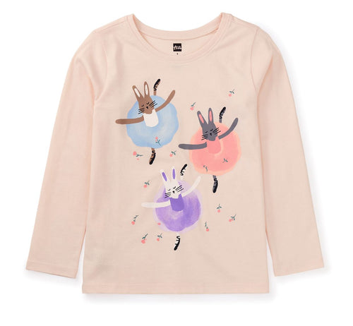 Bunny Ballerinas Top 150 GIRLS APPAREL 2-8 Tea 2 