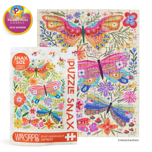 Butterfly and floral puzzle