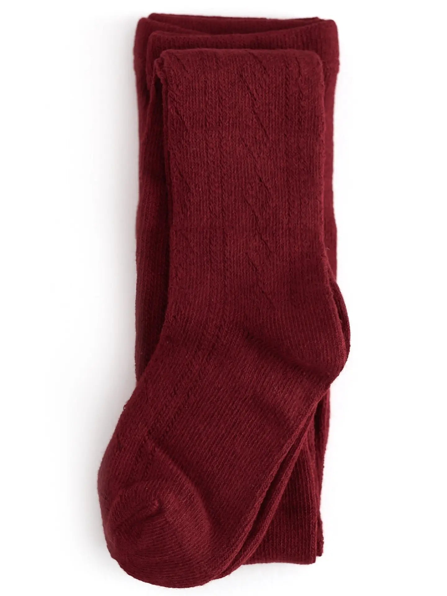 Crimson Fancy Knit Tights