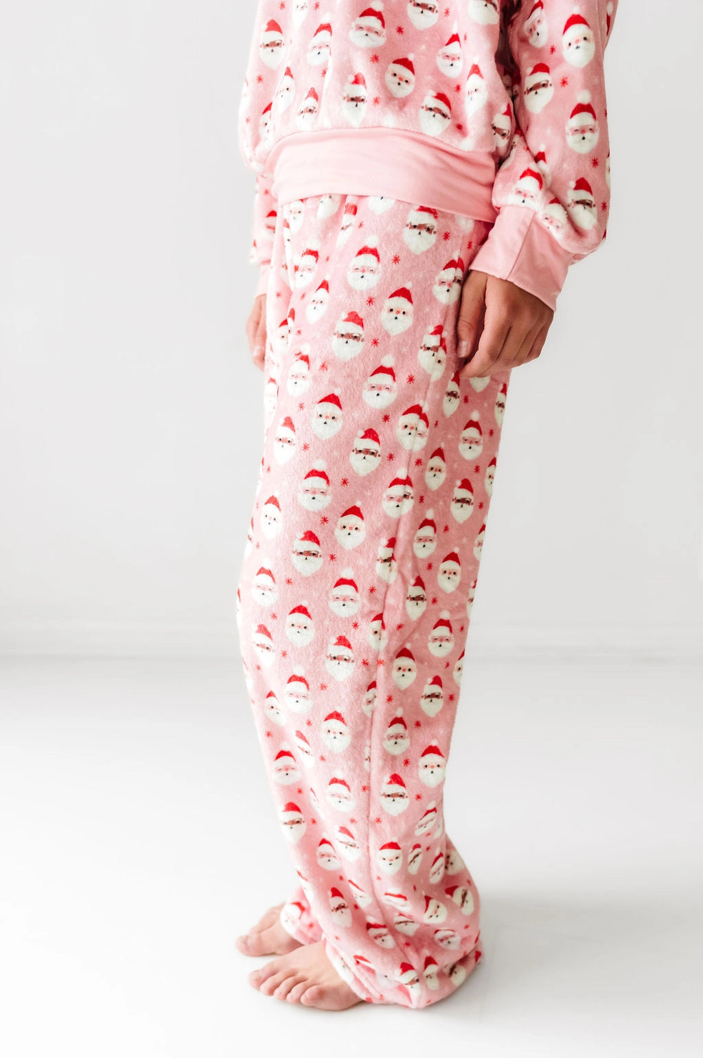 Pink Santa Plush Pants