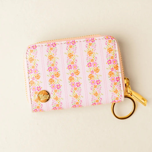 Petal Pink Zip Around Wallet
