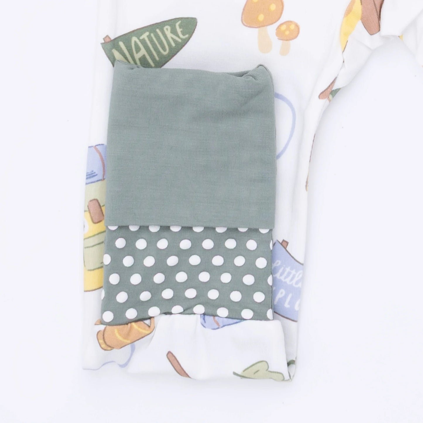 Camping Blue Flip Zip Romper