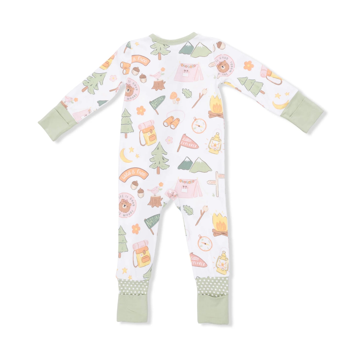 Camping Pink Flip Romper