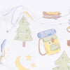 Camping Blue Onesie