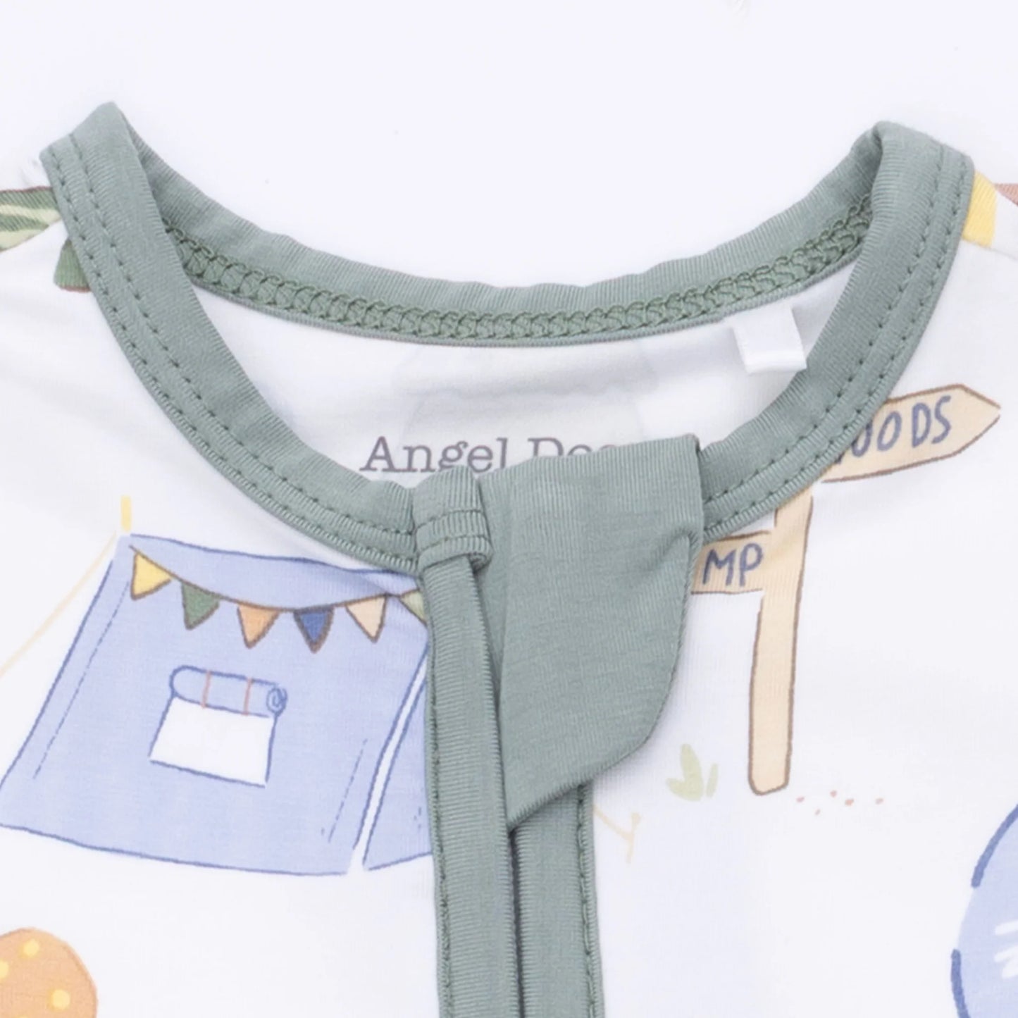 Camping Blue Flip Zip Romper