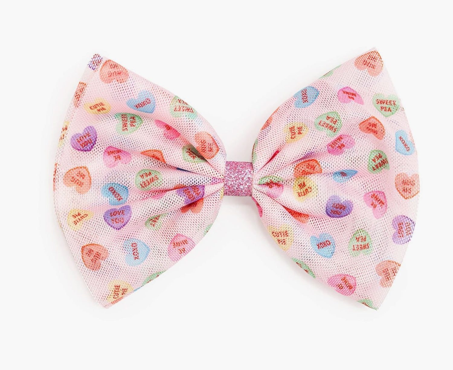 Candy Hearts Tulle Bow Clip 110 ACCESSORIES CHILD Sweet Wink 