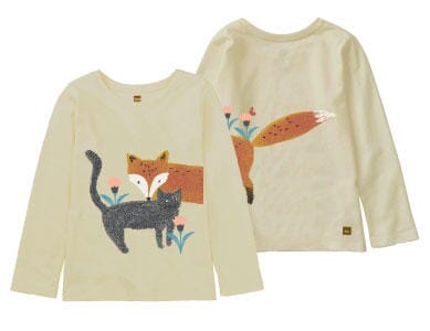 Cat and Fox Top 150 GIRLS APPAREL 2-8 Tea 2 