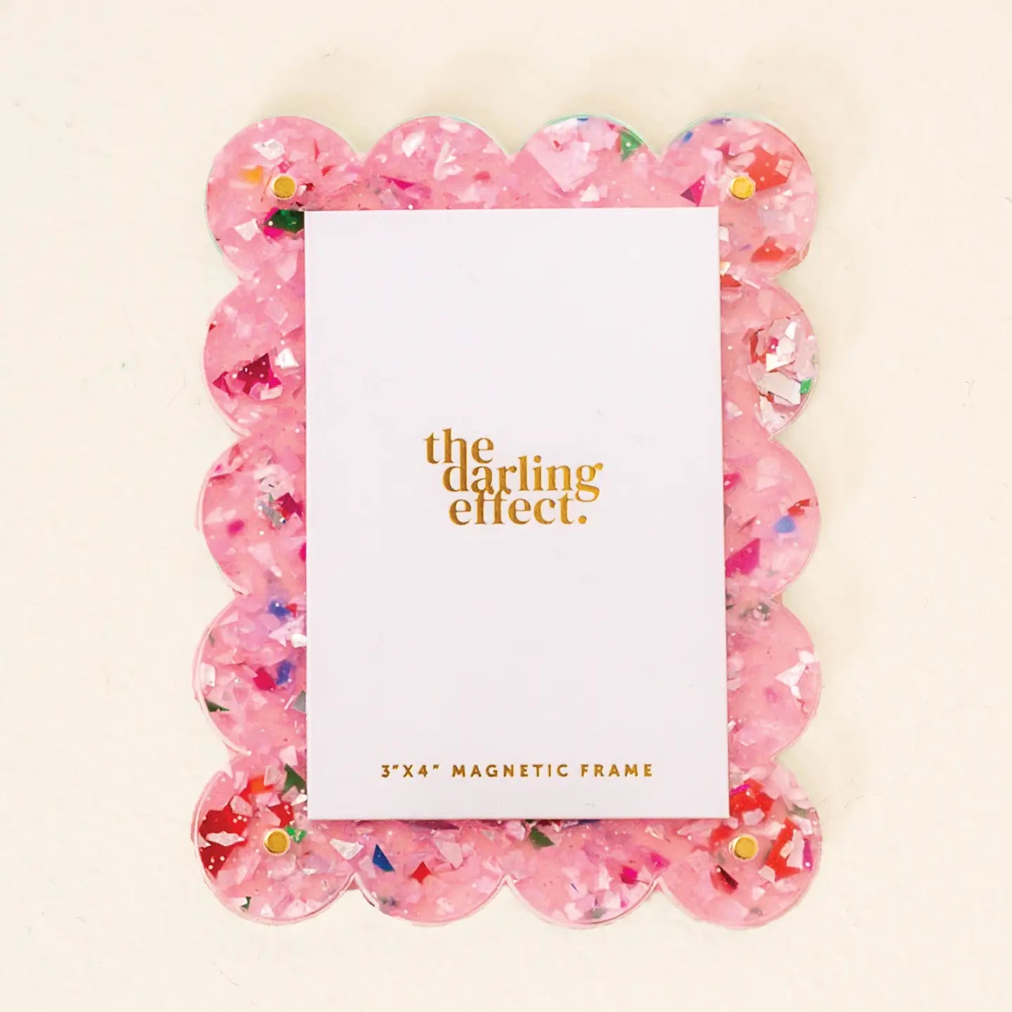 Mini Confetti Pink Magnetic Frame