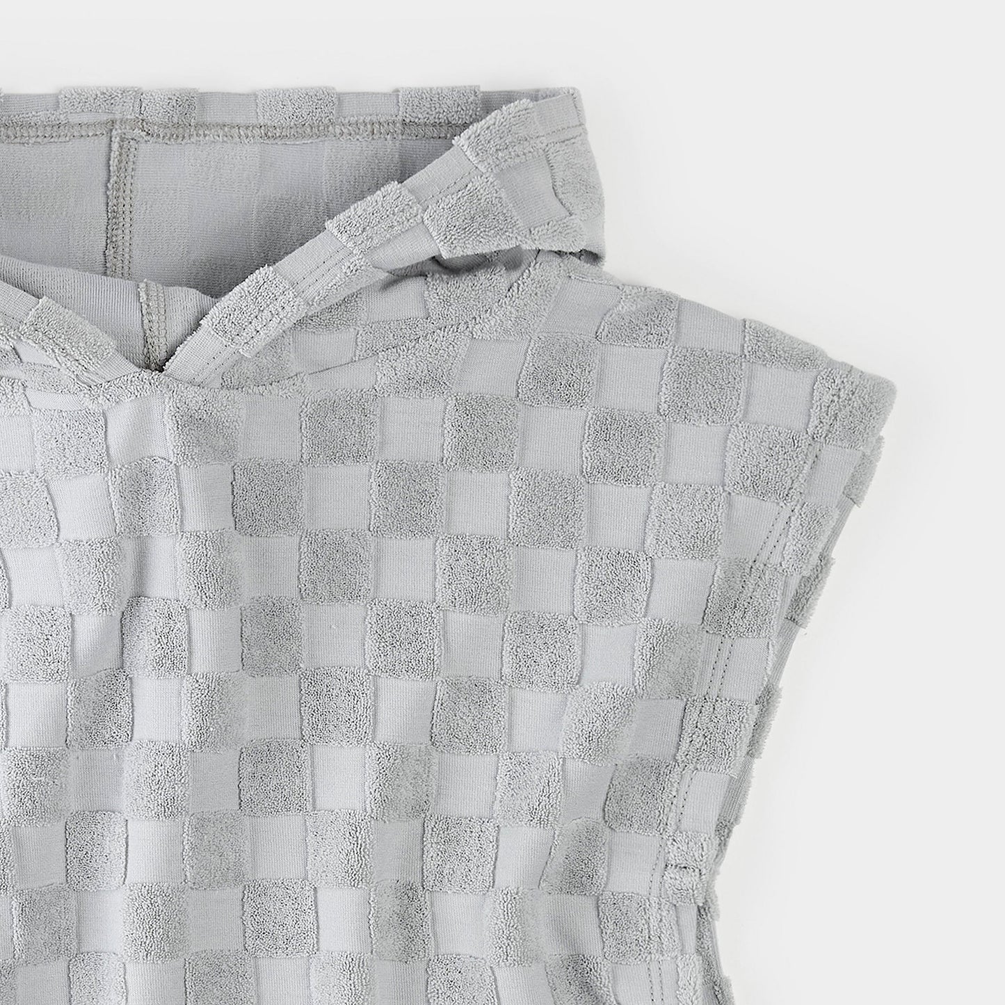 Blue Checkerboard Beach Poncho