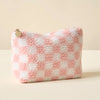 Checkered Blush Sherpa Pouch 110 ACCESSORIES CHILD The Darling Effect 