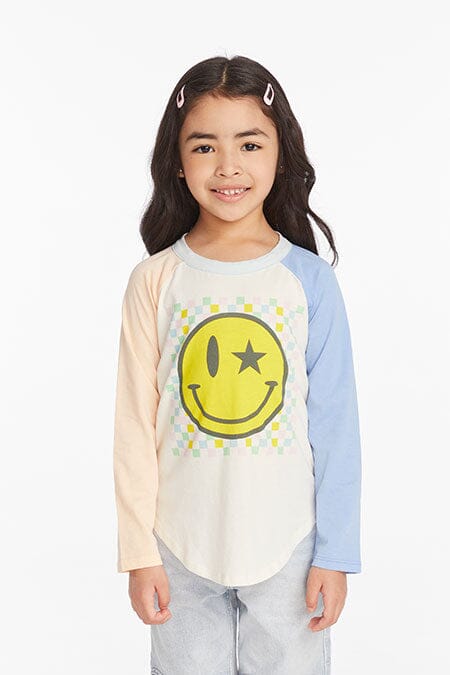 Checkered Smiley Top 150 GIRLS APPAREL 2-8 Chaser 2T 