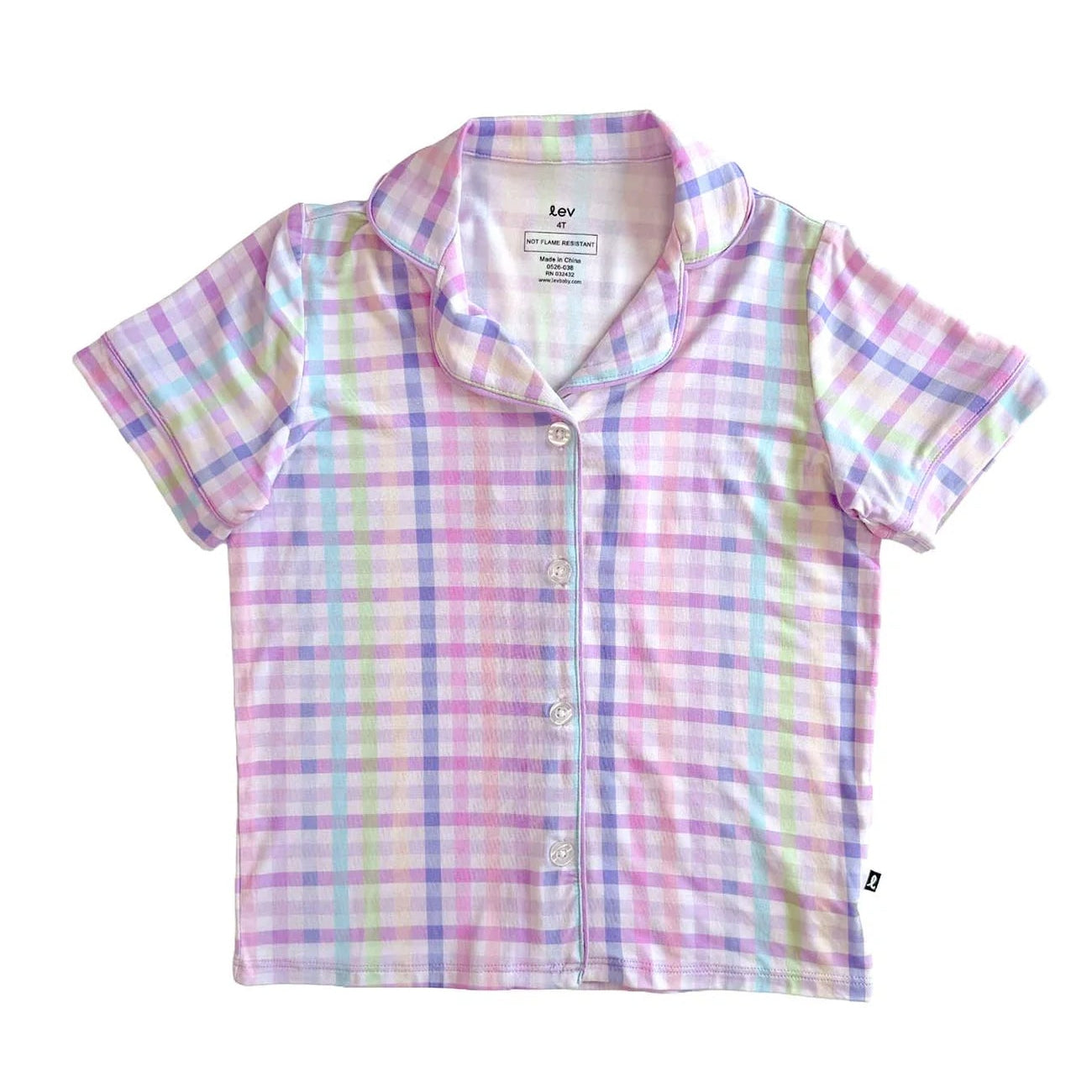 Emery Pastel Plaid Lounge Set