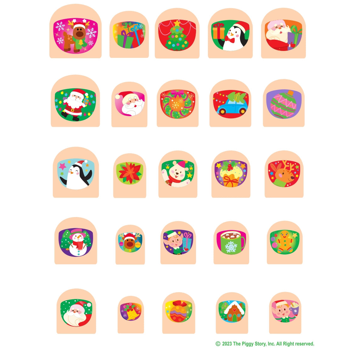 Christmas Lil' Fingers Nail Art 110 ACCESSORIES CHILD Girl Nation 