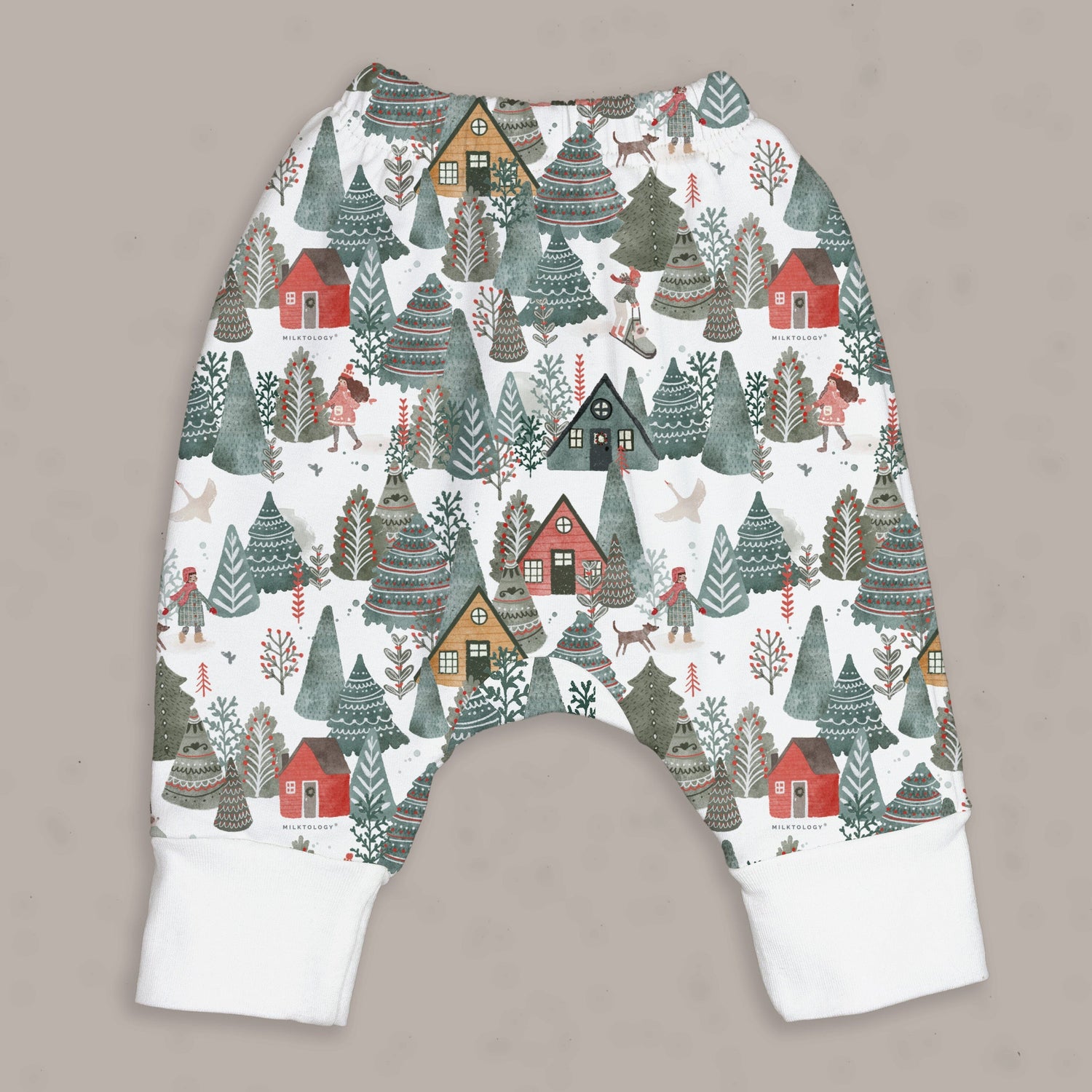 Christmas Woods Pants 130 BABY BOYS/NEUTRAL APPAREL Milktology 3m 