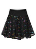 Colorful Sequin Mesh Circle Skirt
