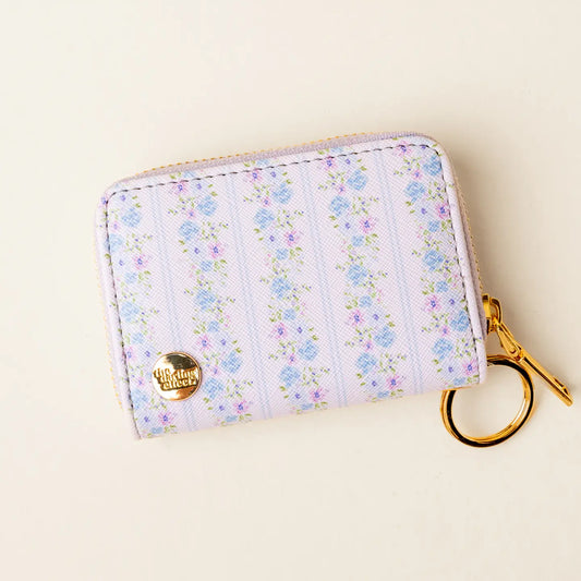 Petal Blue Zip Around Wallet