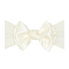 Ivory Satin Bow Headband