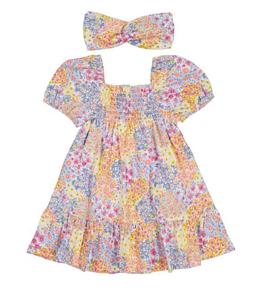 Dahlia Floral Dress Set 120 BABY GIRLS APPAREL Mayoral 6m 