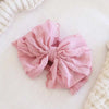 Large Ruffle Knit Bow