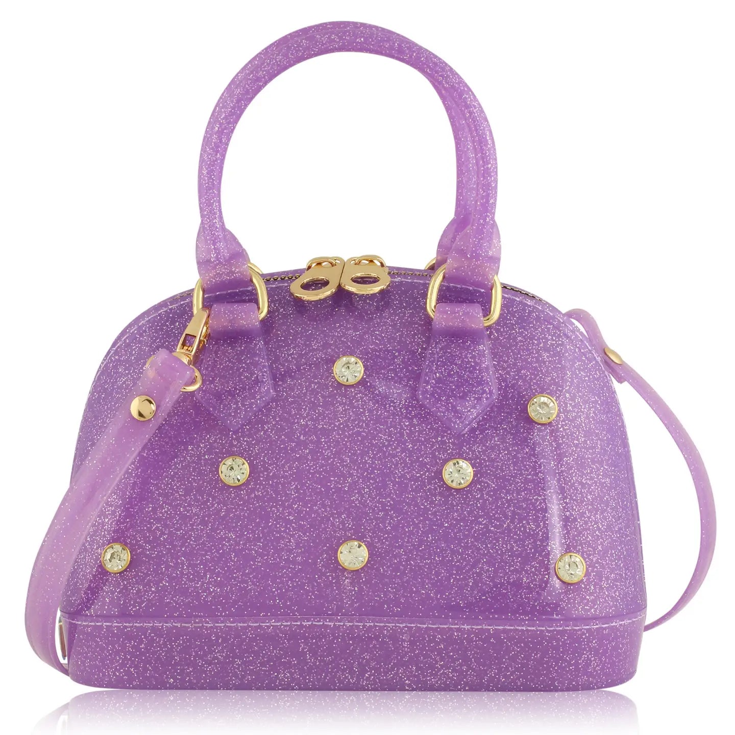 Rhinestone Cate Purple Sparkle
