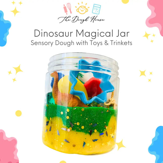 Dinosaur Magical Dough Jar 196 TOYS CHILD The Dough House 
