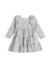 Doggie Doodles Dress in grey with dog print by Mabel & Honey