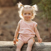 Dusty Rose Terry Bubble 120 BABY GIRLS APPAREL Antebies 