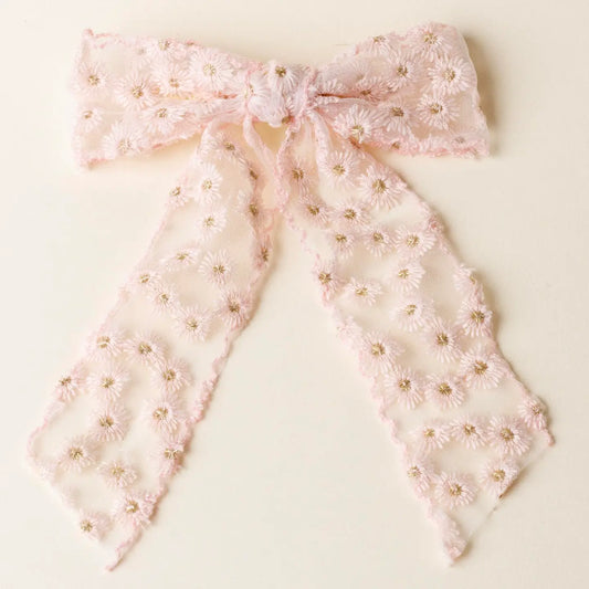 Blush Ditsy Hairbow